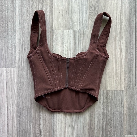 House of CB Brown Corset Top - Picture 2 of 3